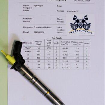 BOSCH INJEKTOR OBNOVLJEN 0445116022